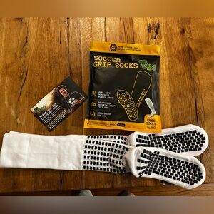 LUX Anti Slip Soccer Knee Socks Sports Grip Socks